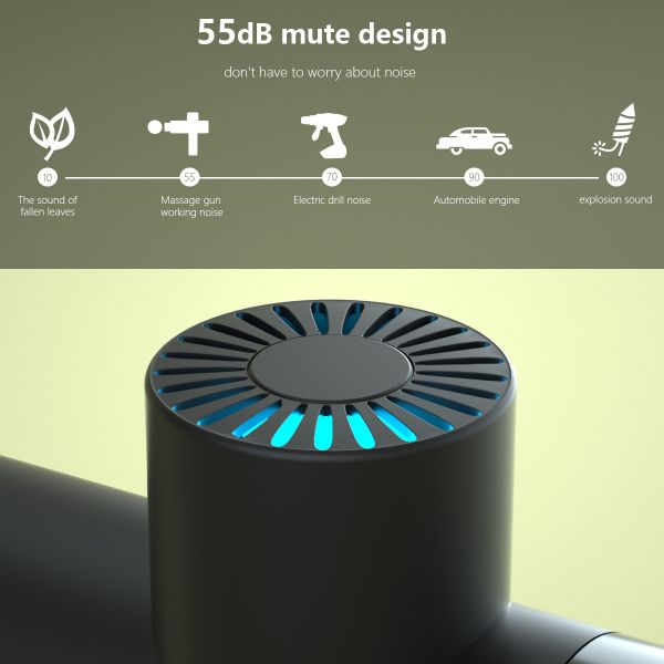 6Pcs Function Head Relaxation Muscle Massage Gun Long Battery Life Massager Gun