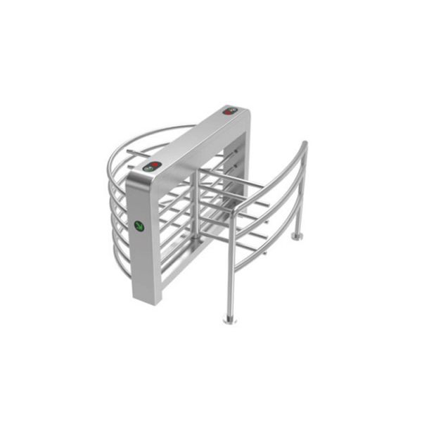 304 Stainless Steel Half Height Turnstile Gate IP55 Electronic Servo Motor Optional