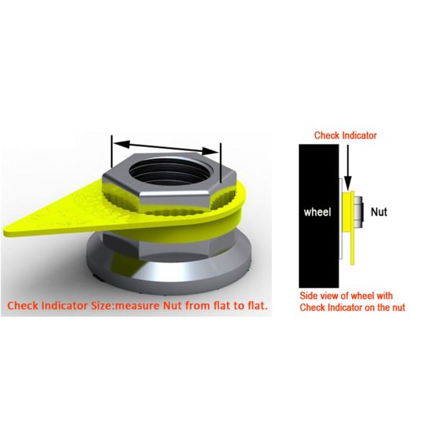32mm PU Wheel nut indicator/WHEEL SAFE/Loose wheel nut collar