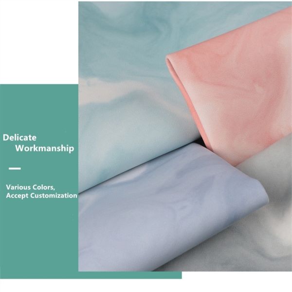 1.0mm Digital Printing Marble PVC Faux Leather Brushed Bottom for Handbag Cosmetic Bag Usage