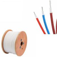 China 24awg UL3122 Fiberglass Braided Stranded Wire Rubber Coated for sale