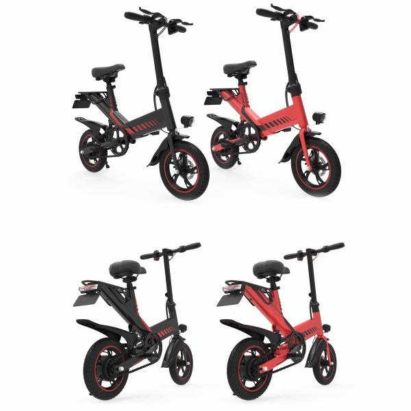400 Watt Portable Folding Electric Bike Traveling Bicycle 14 Inch 7.5AH Battery Capacity