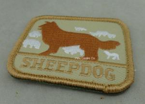 Cheap Eco Friendly Custom Embroidery Patches with Polyester yarn / Cotton Yarn metallic thread wholesale
