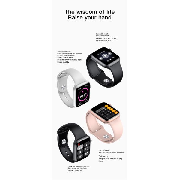 1.75 Inch Mtk Chipset Wallpaper Smartwatch IWO W26+ Pro ECG