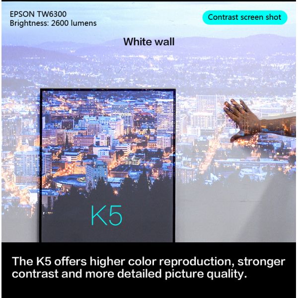 PVC Fixed Frame Screen Wall Mount Anti Light Projection Screen Gray