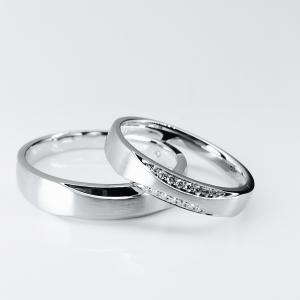 Buy cheap Perfect Diamond Unique Women15 Men21 18k Gold Wedding Band from wholesalers