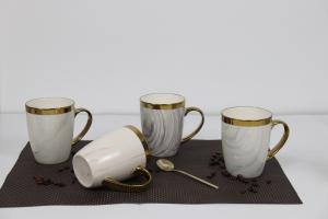 China Customized Design 350cc Coffee Mug Porcelain Mug Ceramic Drinkware Mug for Europe Market on sale