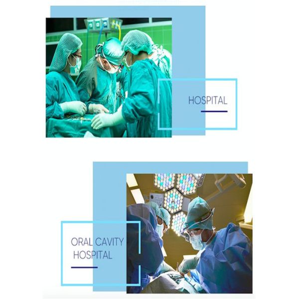 Lightweight Disposable Blue Plastic Aprons With V-Neck Or Round Neck