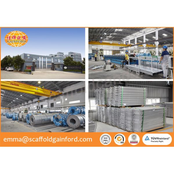 Pre galvanized scaffolding catwalks for ring lock system and frame system 1800mm 1829mm for projects