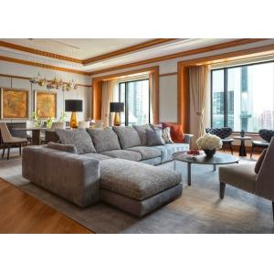 China ODM Commercial Hotel Living Room Furniture Fabric Sofa on sale