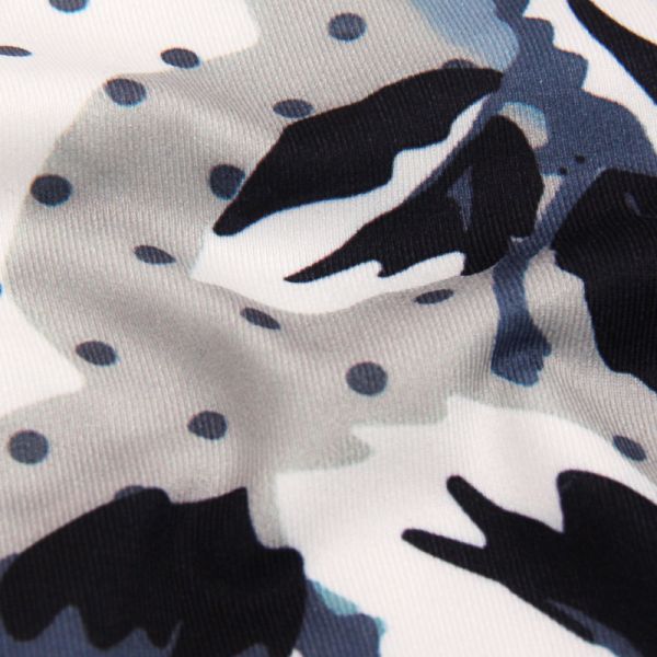 CPG Global Women's Fitness Legging Sport Running Pants Yoga Flower Print and Black Spots Super Slim HK30