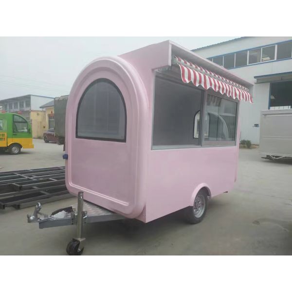 Portable Food Catering Trailer Fully Equipped Mobile Kitchen Easy Maintaining