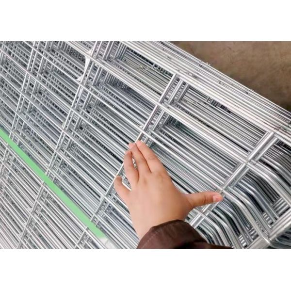 Economical 3D Folded V Shape Welded Wire Mesh Fence Panels With 55x200mm Mesh