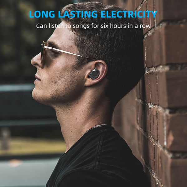 Stereo Wireless Bluetooth Earphones T15 Earbuds Comfortable Design For Running