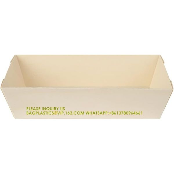 23 Oz Rectangle Short Straight Wooden Containers - Containers Sold Separately, Clear Plastic Lids
