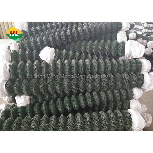 3mm Cyclone Wire Mesh Fencing , 25mtr Diamond Chain Link Fencing