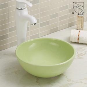 Cheap Ceramic Flat Wash Basin Antique Bathroom Vessel Style Matt Color Art Basin wholesale