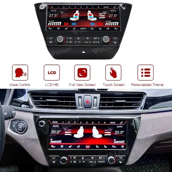 Viknav Car Climate Control For BMW X1 2016-2022 AC Panel Air Conditioning Screen LCD Digital Display