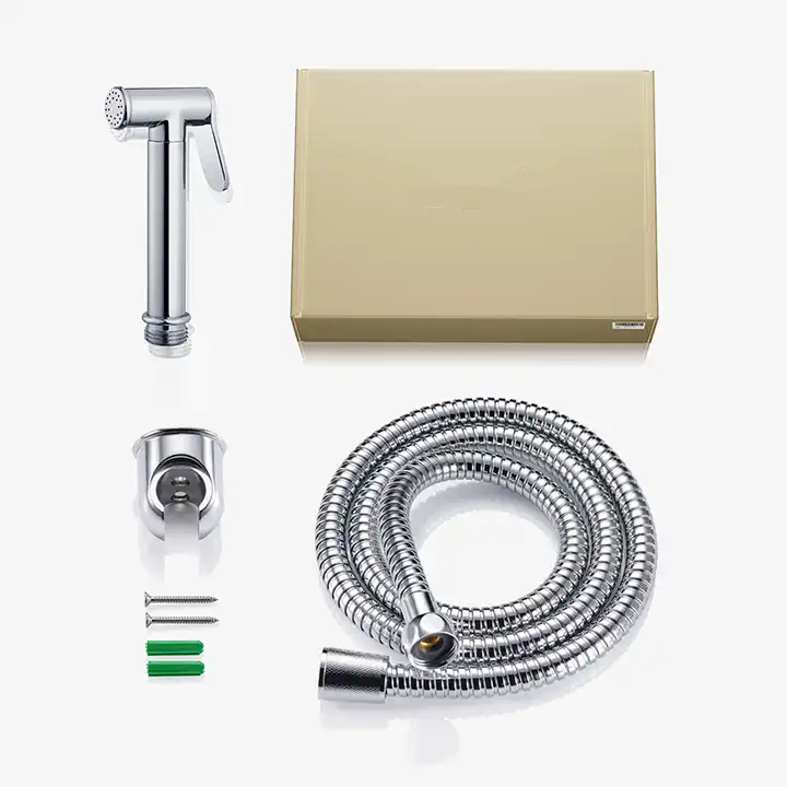 Light Grey Chrome-plated Stainless Steel Hand Bidet Sprayer For Bathroom And Women