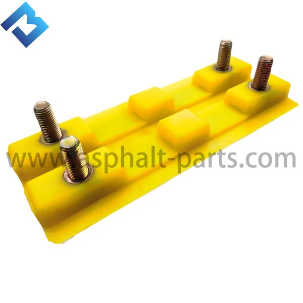 Yellow Poly Rubber Track Pad W1900 Milling Machine Spare Parts 2411111