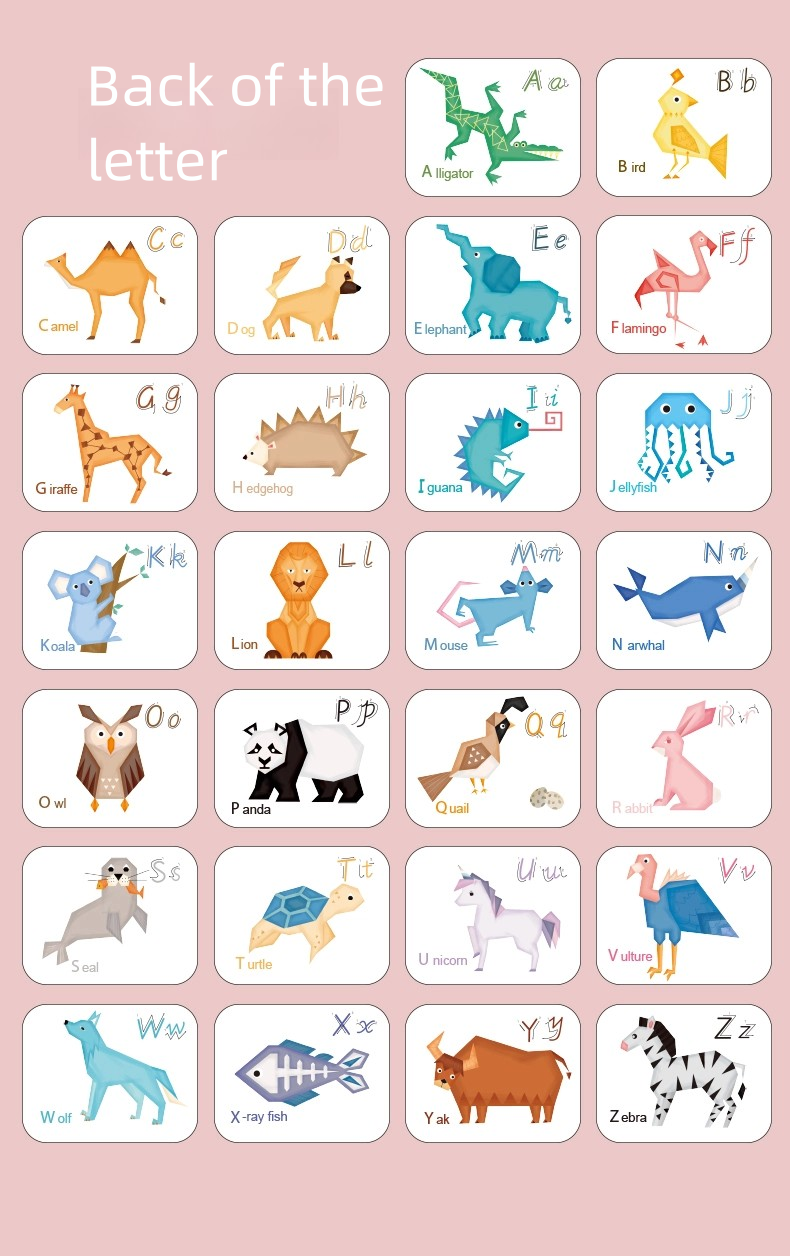 Wooden Number Alphabet Cognitive Education Matching Card Children's Early Education Stereo Two Sided English Word Puzzle Toys