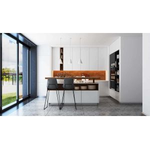 China Hygienic Robust 304 Stainless Undermount Sink Kitchen Cabinets Custom on sale