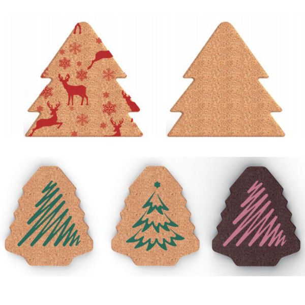 Xmas Decorating Cork Coasters Table Mats Personalized Cork Placemats