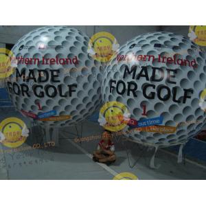 Customized Helium Inflatable Golf Ball Round 2.5m Reusable ASTM