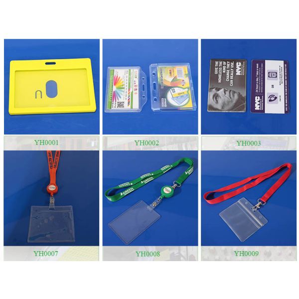 Factory direct sale custom design soft pvc badge holders/business id card holder