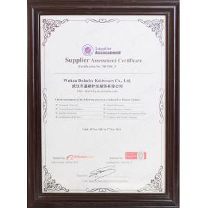 Wuhan dolucky knitwears co.,ltd Certifications