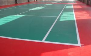 Cheap Tennis Court PU Sports Flooring Anti Slip With High Crystalline Silicone Buffer Coat wholesale