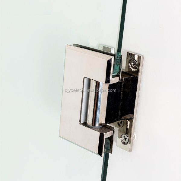 Chrome Adjustable Hinged Single Frameless Shower Door for Bathroom Living Room SAMPLE