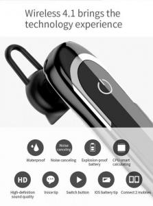 Cheap HD conversation intelligent noise cancelling Mobile Phone Single Ear Wireless Bluetooth Headset wholesale