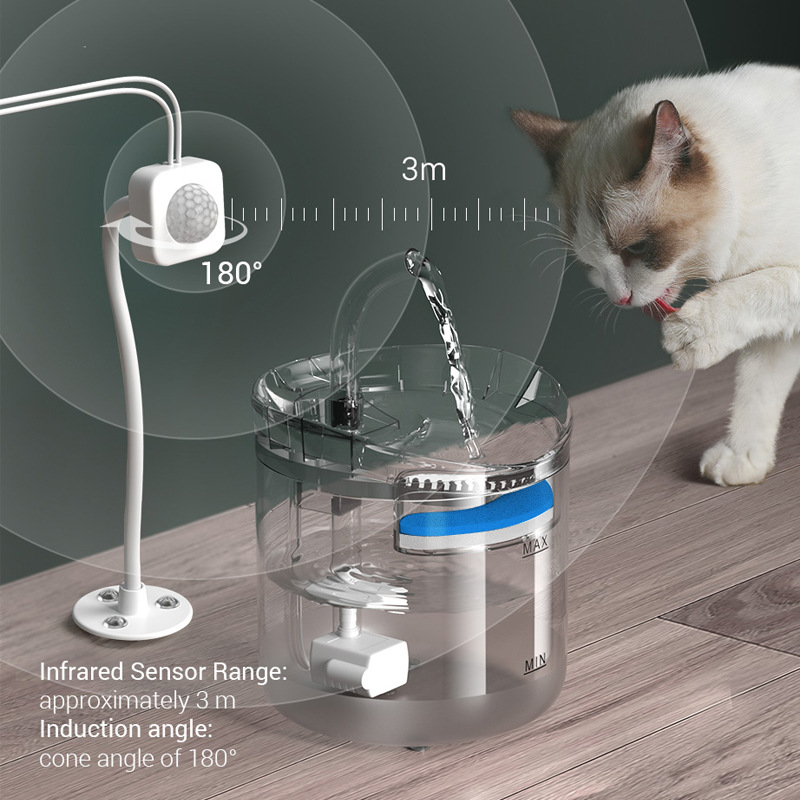 Pet Water Dispenser Automatic Dog Drinking Plastic Fountain Cat Water Fountain Faucet