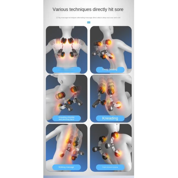 Full Body Electric Shiatsu Massage Chair Zero 135cm SL Track 3D Manipulator