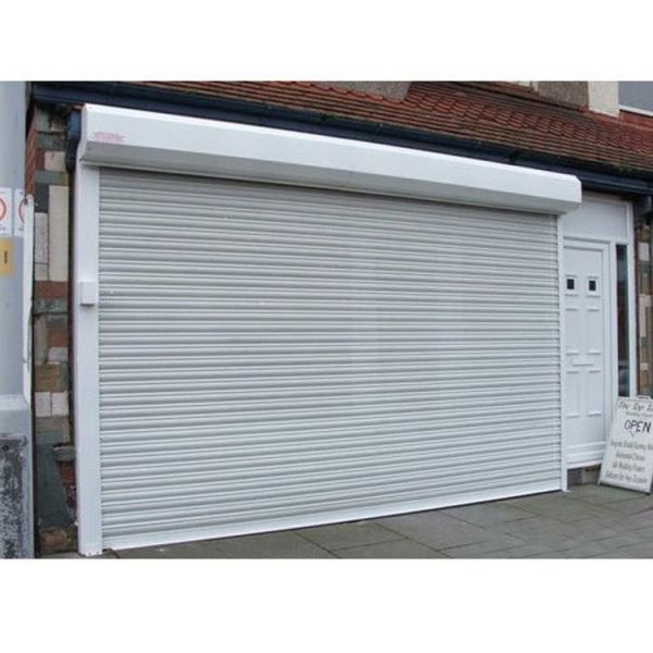 Outdoor Roller Shutter Automatic Roll Up Doors Electric Aluminum Perforated