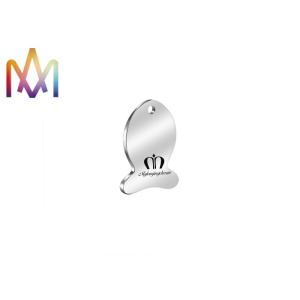 Cheap SS304 Engraved Fish Necklace Charm wholesale