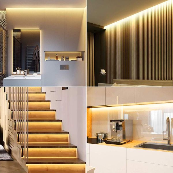 DC12V LED Tape Ribbon Light 400 LEDs 8mm 10mm Cut IP20 Dotless Flexible COB LED Strip