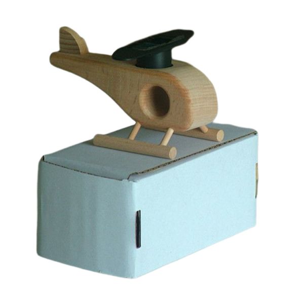 Handmade Decorative Solar Power Educational Toys Promotional Gifts Wooden Airplane Model