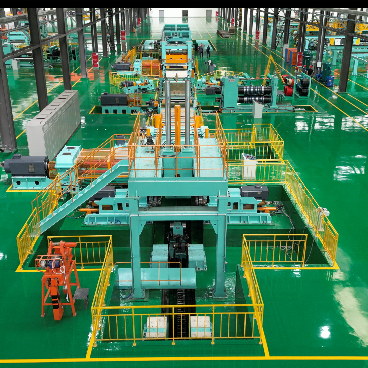 25mm Thick Plate Leveling Cross Cutting Production Line with 35KG Pump Core Components