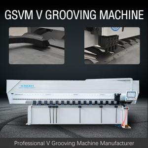 China CNC Sheet Metal Grooving Machine For Metal Curtain Wall V Groover Machine 1240 on sale