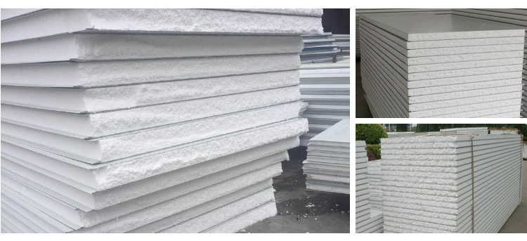 Steel Structural Composite Sandwich Panels , EPS Prefabricated Sandwich Panels
