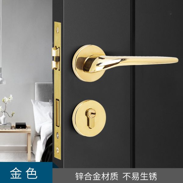 Zinc Alloy Split Mortise Door Lock Handle Set For Bedroom Entry Door