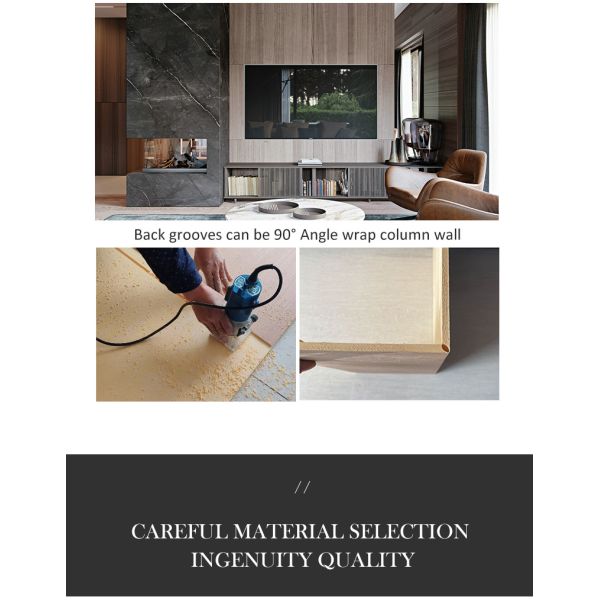 Hot Sale Fire And Insect Proof Wood Grain Bamboo Charcoal Wood Veneer Wall Panels