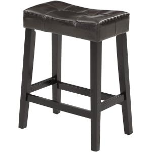 Optional Colour Padded Kitchen Stools , Padded Saddle Counter Stools Modern