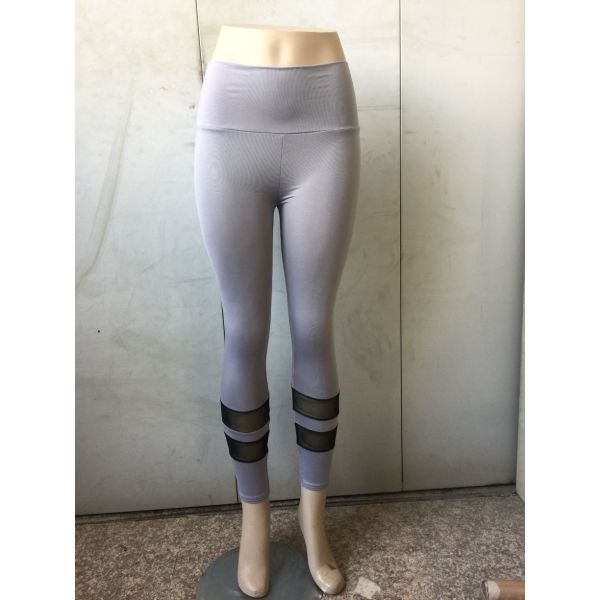 Fitted Ribbed Women Tight Yoga Pants Autumn Anti Cellulite Workout Leggings