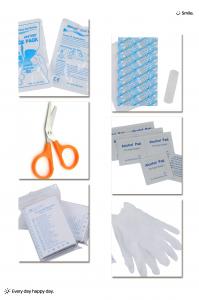 Cheap 43.5cm Triangular Warming Travel First Aid Kit With Emergency Mylar Blanket 130*210cm Size wholesale