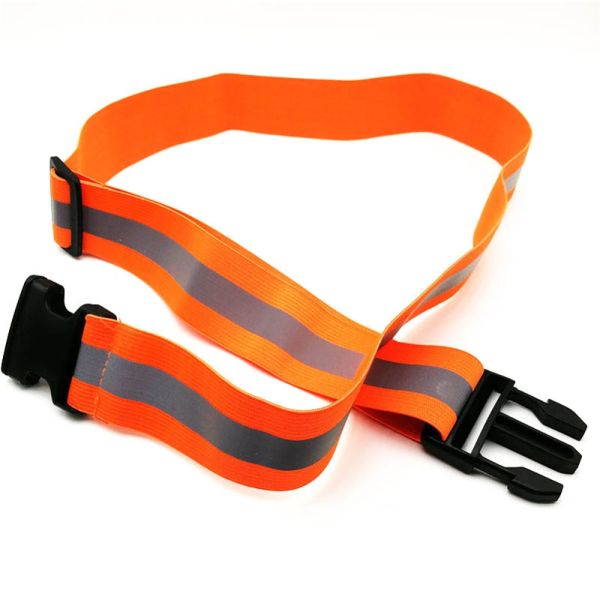 Factory Customized Reflective Belts for Running High Visible Night Safety Gear Waist Adjustable Elastic Safety Reflective Belt