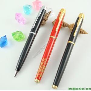 Cheap gift advertising printed metal roller ballpen set wholesale