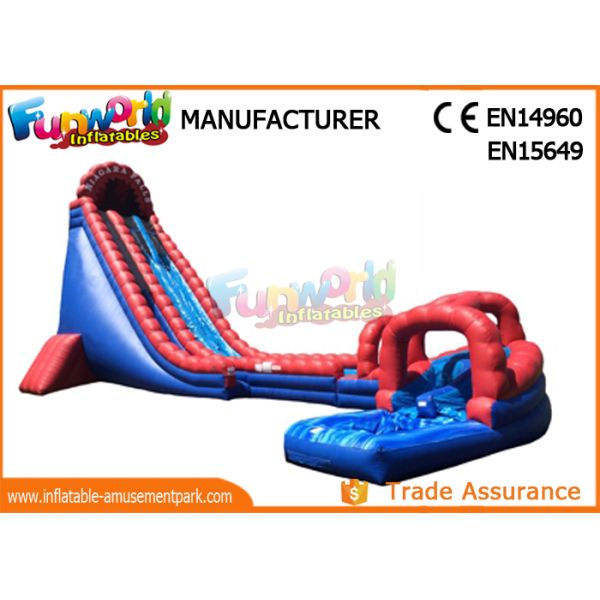 Waterproof Giant Outdoor Inflatable Hurricane Water Slide With Digital Printing
